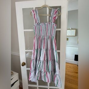 Crown and Ivy Tired Smocked Midi Dress